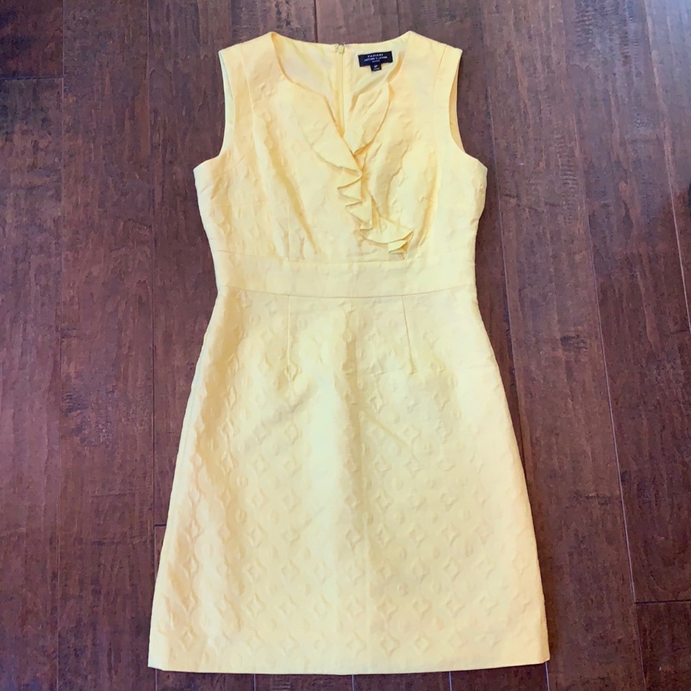 Tahari Petite (6P) Yellow Dress - Like NEW!